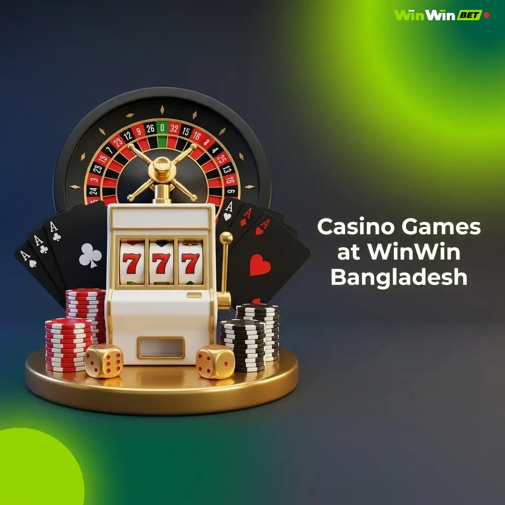 WinWin Bangladesh casino games including live dealer tables, slots, Andar Bahar, Teen Patti, and crash games