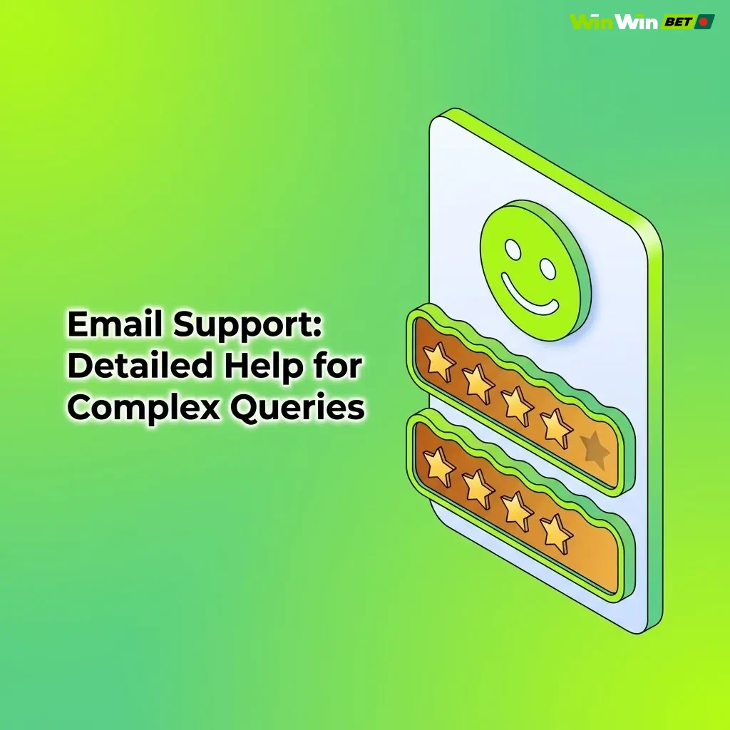 WinWin email support for complex queries, KYC verification, disputes, and account issues with 24–48 hour response time
