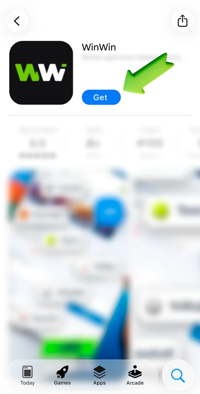 Get the mobile application for WinWin site.