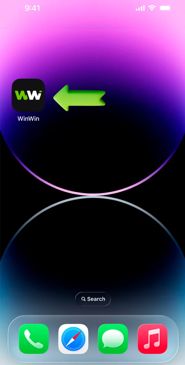 Start the iOS app for WinWin site.