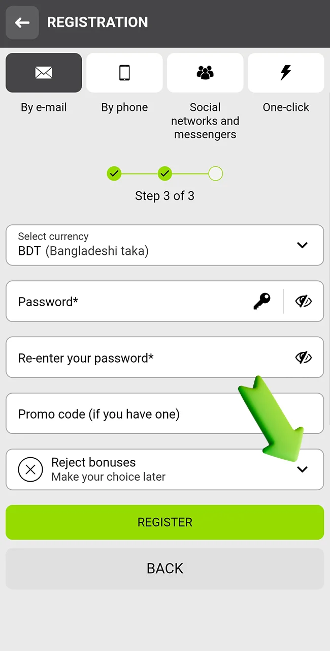 Select your promo on the WinWin site now.