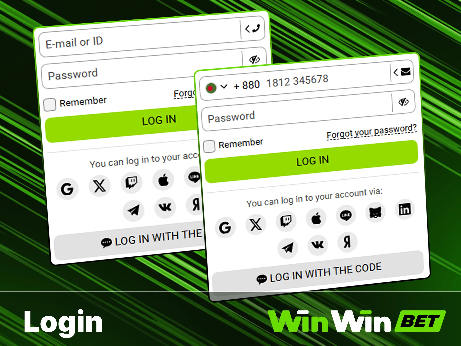 Access your user dashboard on the WinWin site.